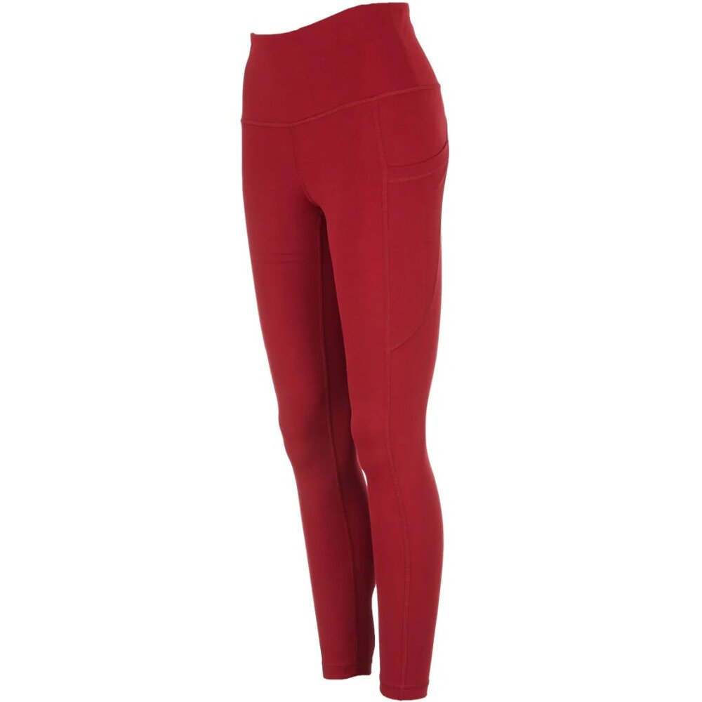 Yogalicious Sangria Nude Tech High Waist Side Pocket 7/8 Ankle Legging/NWT/S